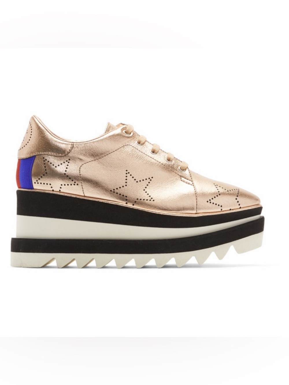 Stella McCartney Rose Gold Elyse Stars Sneakers 39.5